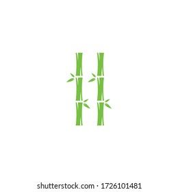 Bamboo Logo-Vektor-Symbol-Darstellung Design 