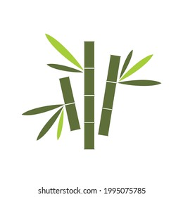 Bamboo Logo vector icon illustration design