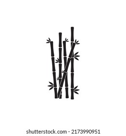 Bamboo logo vector icon illustration design