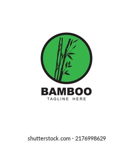 Bamboo-Logo, Vektorsymbol-Design