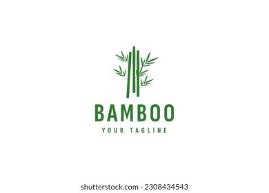 bamboo logo vector icon illustration