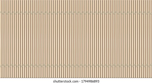 Bamboo mat background. Seamless pattern. Vector illustration