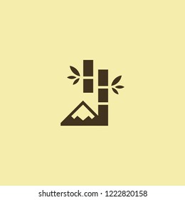 Bamboo Mountain Landscaping Creative Abstract Logo