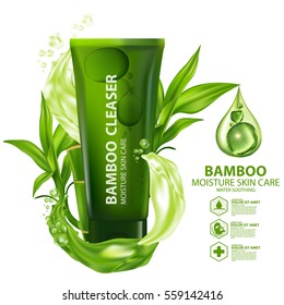 Bamboo Natural Moisture Skin Care Cosmetic.