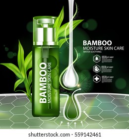 Bamboo Natural Moisture Skin Care Cosmetic.