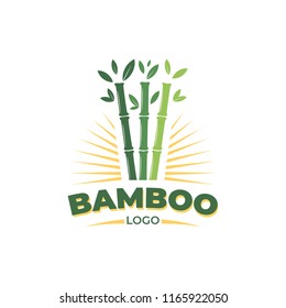 Bamboo nature logo. vector design