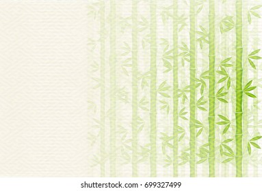 bamboo New Year's cards Japanese paper background