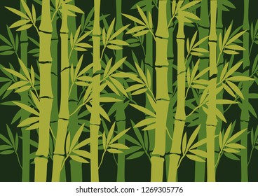 bamboo on vector illustration