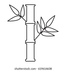 bamboo outline icon