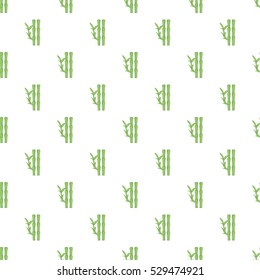 Bamboo pattern. Cartoon illustration of bamboo vector pattern for web