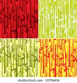 Bamboo pattern, seamless, vector illustration