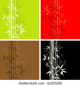 Bamboo pattern, seamless, vector illustration