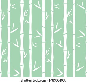 Patrón de bambú. Ilustración del vector, pasos 10