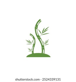 Bamboo Plant Icon and Symbol vector template Illustration