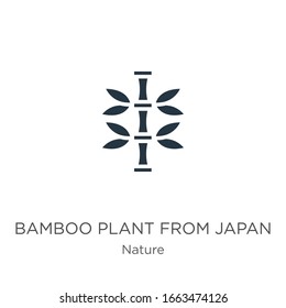 Bamboo plant from japan icon vector. Trendy flat bamboo plant from japan icon from nature collection isolated on white background. Vector illustration can be used for web and mobile graphic design, 