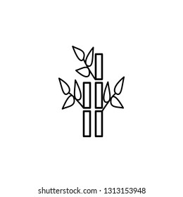 bamboo plants of spa outline icon. Signs and symbols can be used for web, logo, mobile app, UI, UX