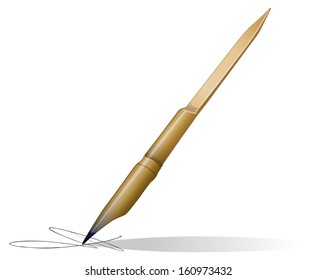 Bamboo Reed Pen - Illustration