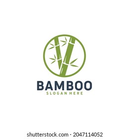bamboo ,relaxation, logo design template