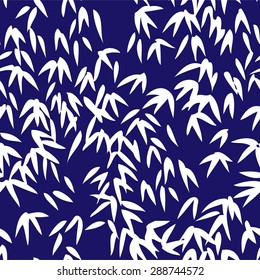 Bamboo seamless pattern, Japanese / Chinese hand drawn style , natural background, vector illustration