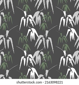 Bamboo seamless pattern. Print for textile decor