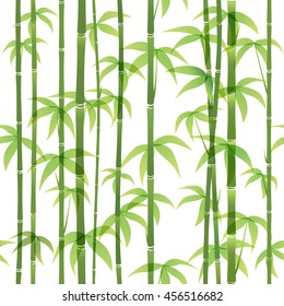 Bamboo seamless pattern, simple illustration