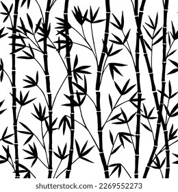 Bamboo seamless pattern. Vector stock illustration eps10.