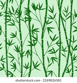 Bamboo seamless pattern. Vector stock illustration eps10.