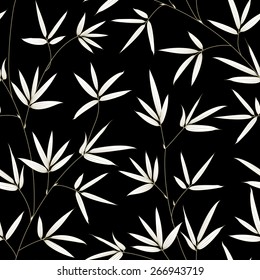 Bamboo seamless texture for fabric swatch. Vector illustration.