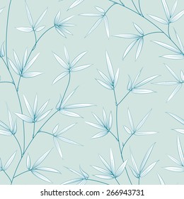 Bamboo seamless texture for fabric swatch. Vector illustration.
