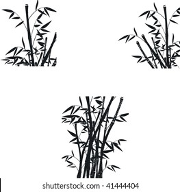 bamboo set in vector format