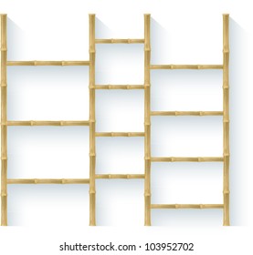 bamboo shelves