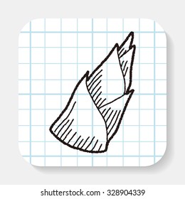 Bamboo shoot doodle