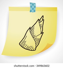 Bamboo shoot doodle
