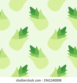 bamboo shoot flat design seamless pattern. Vector illustration of art. Vintage background. Kitchen and restaurant design for fabrics, paper