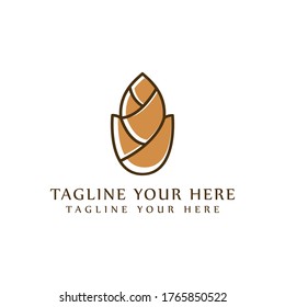 Bamboo Shoot logo. Bamboo Shoot Icon. vector.