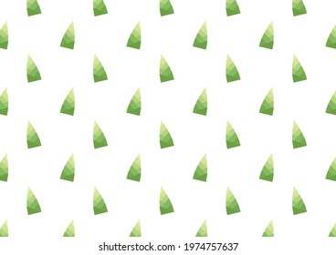 Bamboo shoots pattern wallpaper. Bamboo shoots on white background.
