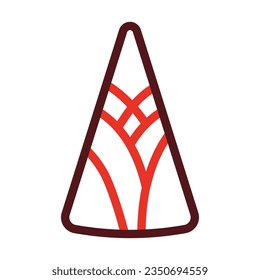 Bamboo Shoots Thick Line Two Color Icons For Personal And Commercial Use.

