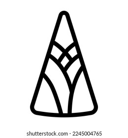 Bamboo Shoots Vektorgrafik-Symboldesign