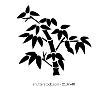 Bamboo silhouette set2