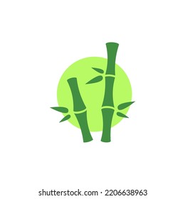 Bamboo simple isolated vector design