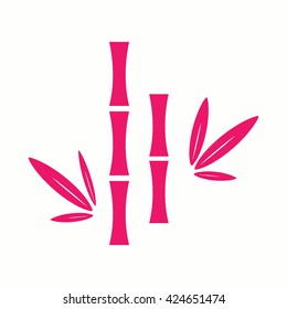 bamboo spa simple pink icon