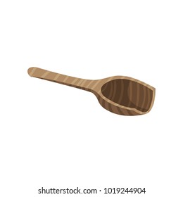 Bamboo spoon, tea ceremony symbol cartoon vector Illustration