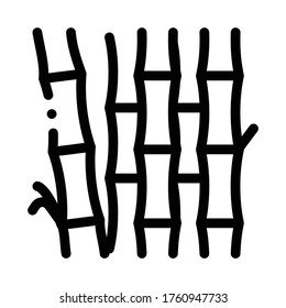 bamboo stalks icon vector. bamboo stalks sign. isolated contour symbol illustration
