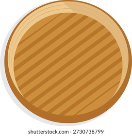 Bamboo steamer basket top view.
