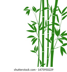 bamboo stems and leaves for graphic design. EPS-10