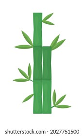 bamboo sticks on white background