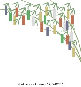 Bamboo and strip papers background