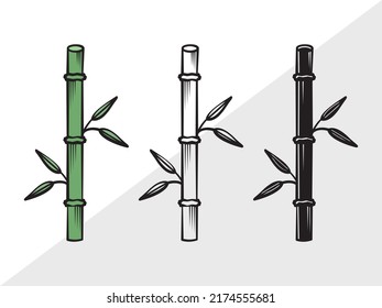 Bamboo SVG Printable Vector Illustration