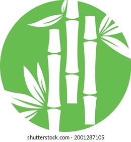 Bamboo template illustration vector icon for logo design