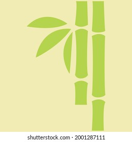 Bamboo template illustration vector icon for logo design